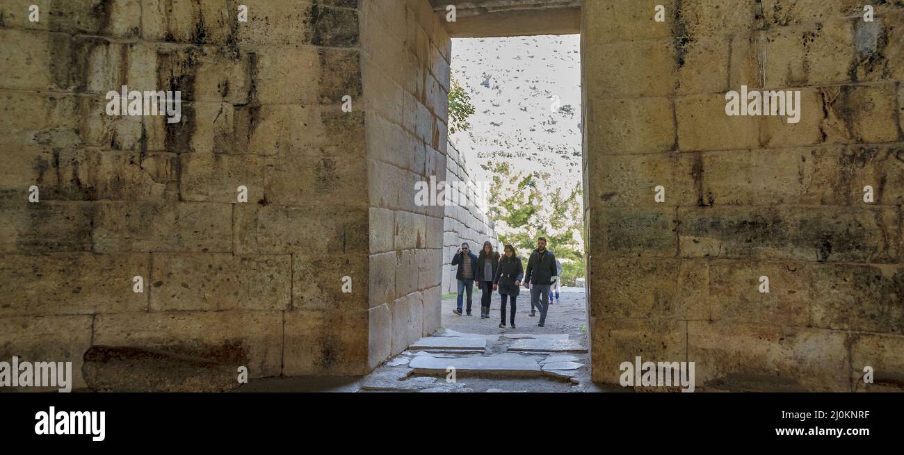 Agamemnon Tomb, Micenae, Greece Stock Photo