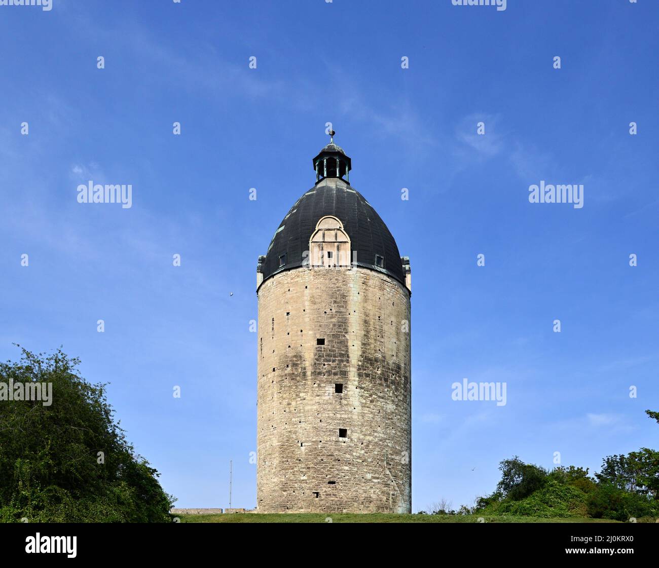 Historical Castle Neuenburg in Freyburg at the River Unstrut, Saxony - Anhalt Stock Photo