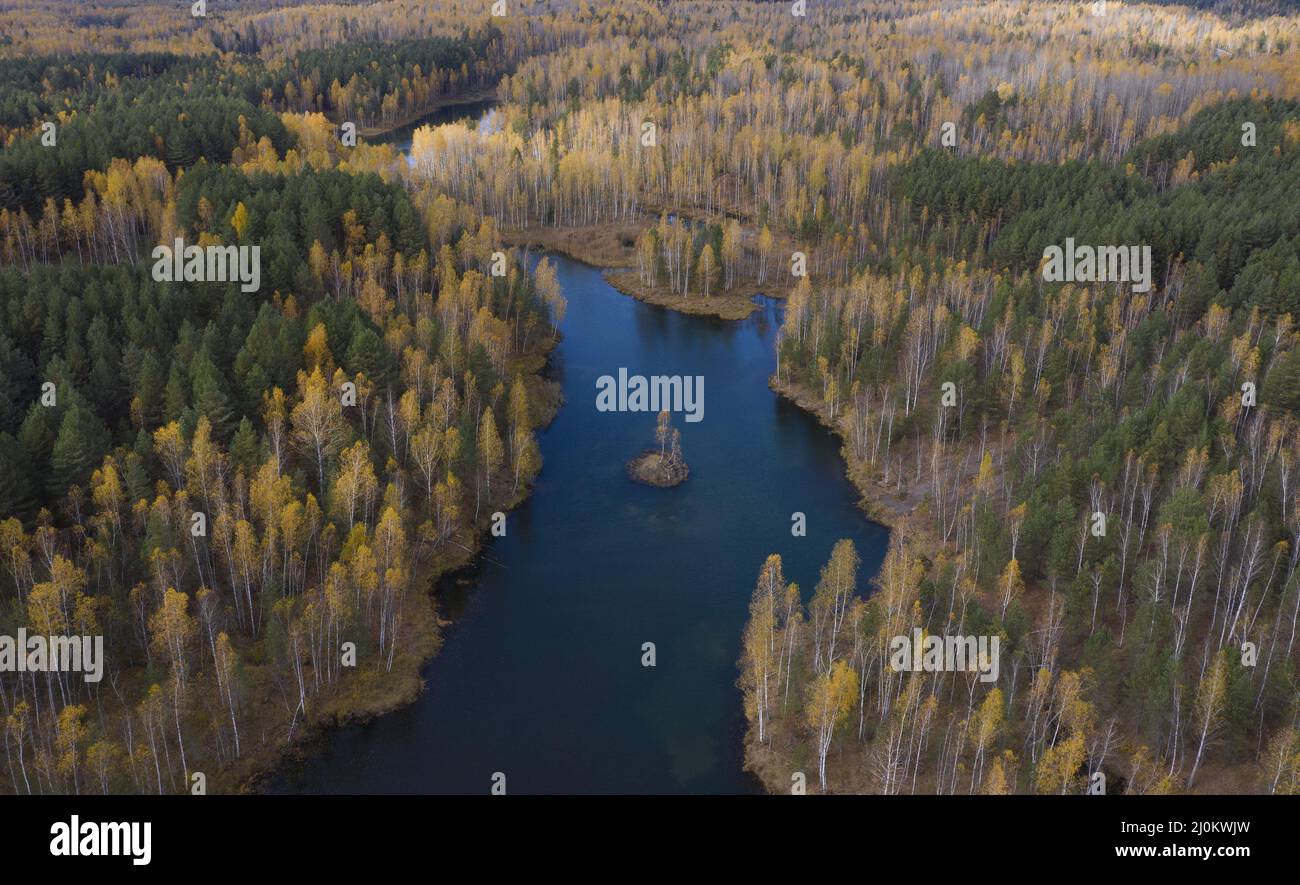 Aerial view of autumn hi-res stock photography and images - Alamy