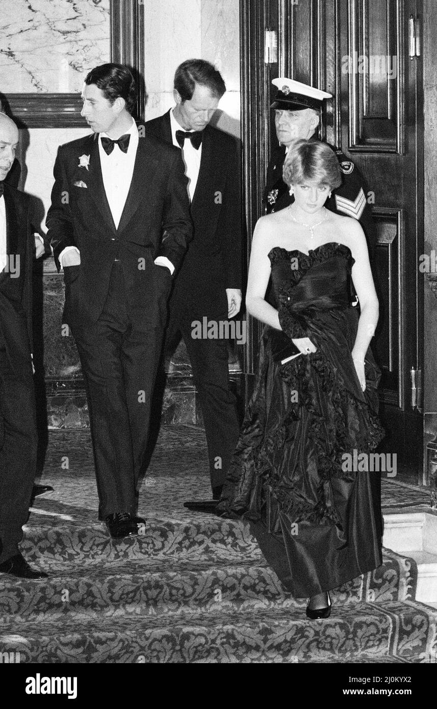 Princess diana 1981 black dress hi-res stock photography and images - Alamy