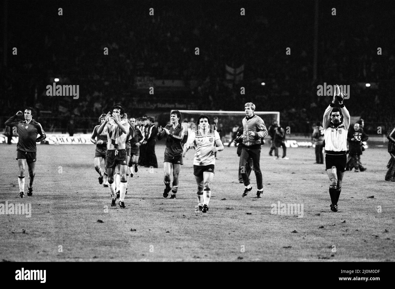 England v Hungary, final score 10 to England. FIFA World Cup Group 4