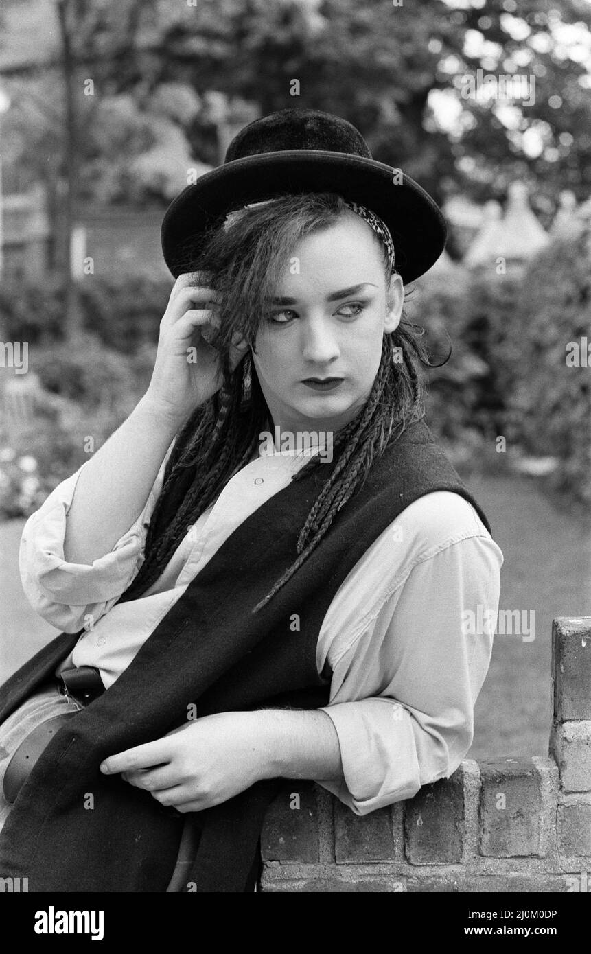 Pop star Boy of Culture Club group. Pictured after the group