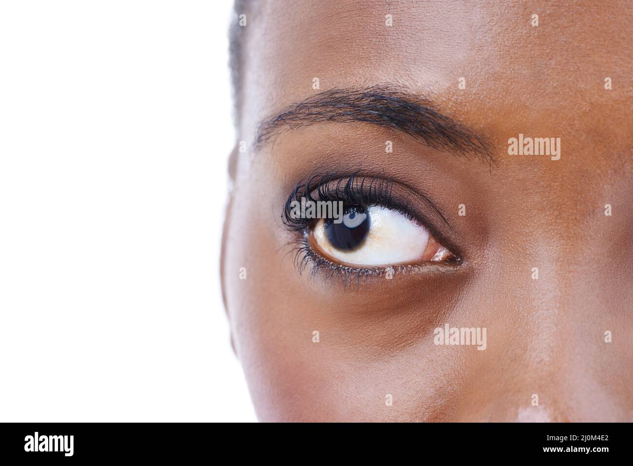 african american eyes close up