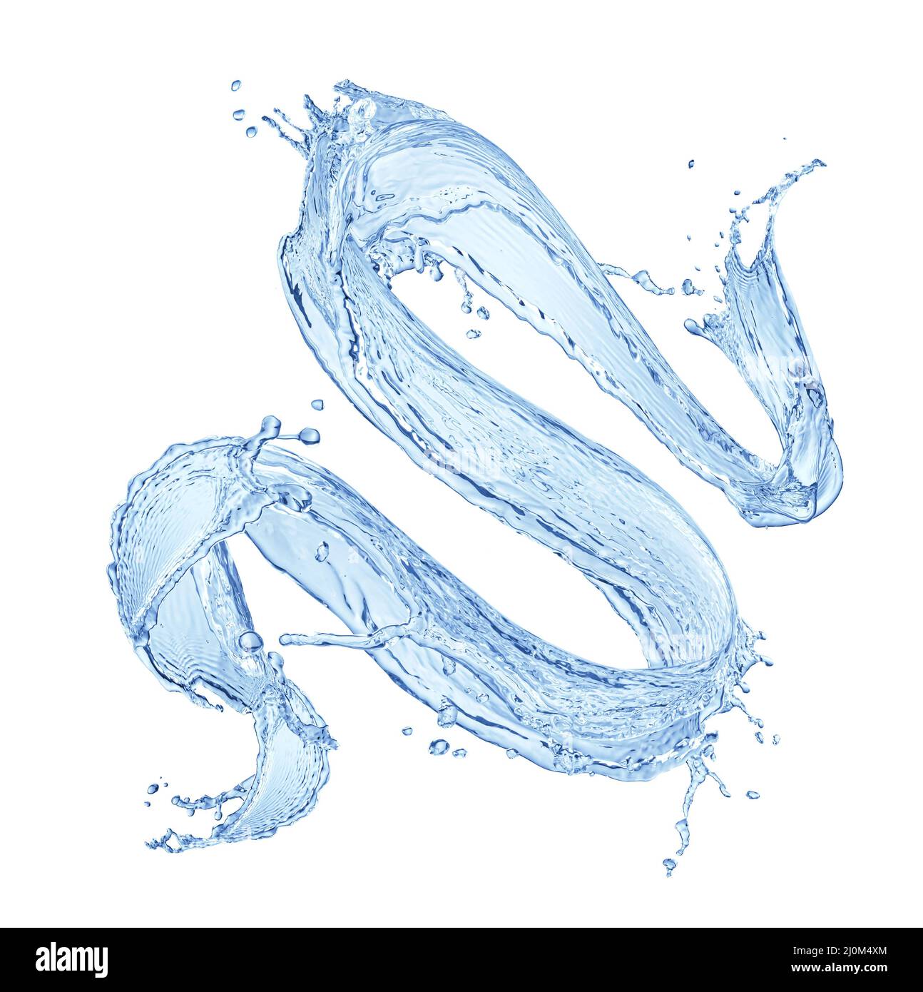 Water splash isolated on white background Stock Photo - Alamy