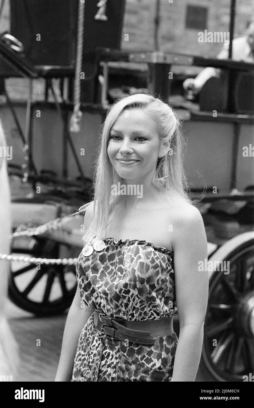 Pamela Stephenson, actress and comedian, BBC Autumn Schedule Photo-call, London, 13th July 1981. Stock Photo