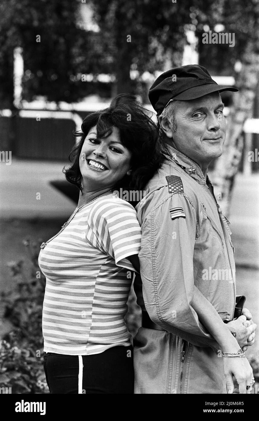 Actor Kenneth Cope and actress Ann Michelle. 28th September 1980