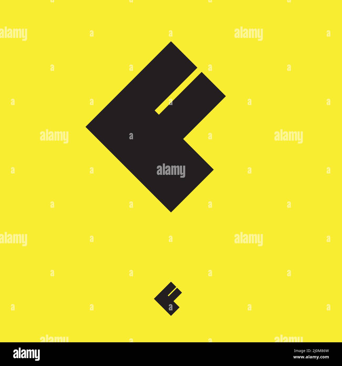 Letter F logo design vector Stock Vector
