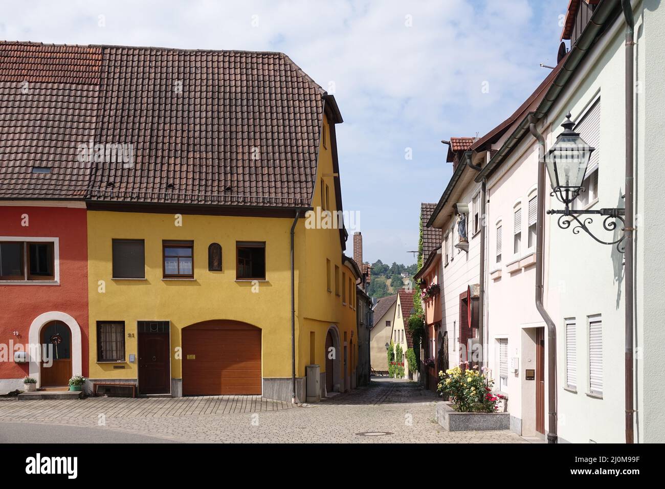 Houses in Eibelstadt Stock Photo