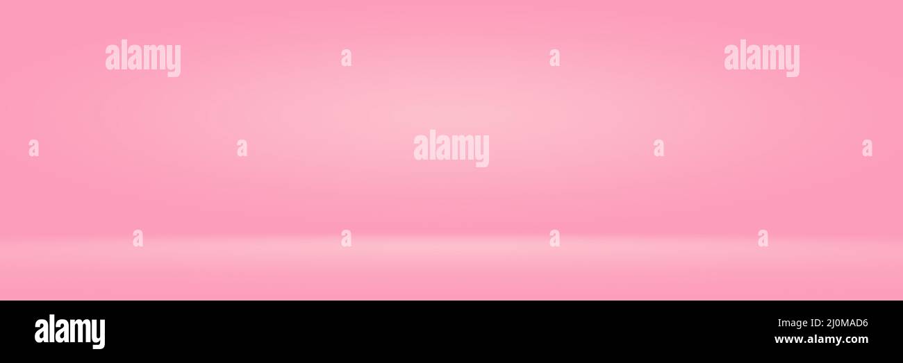 Abstact photographic Pink Gradient studio backdrop Background. Stock Photo