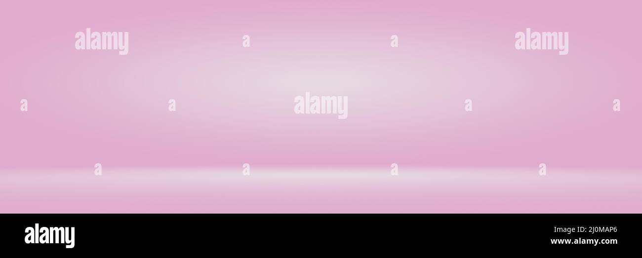 Abstact photographic Pink Gradient studio backdrop Background. Stock Photo