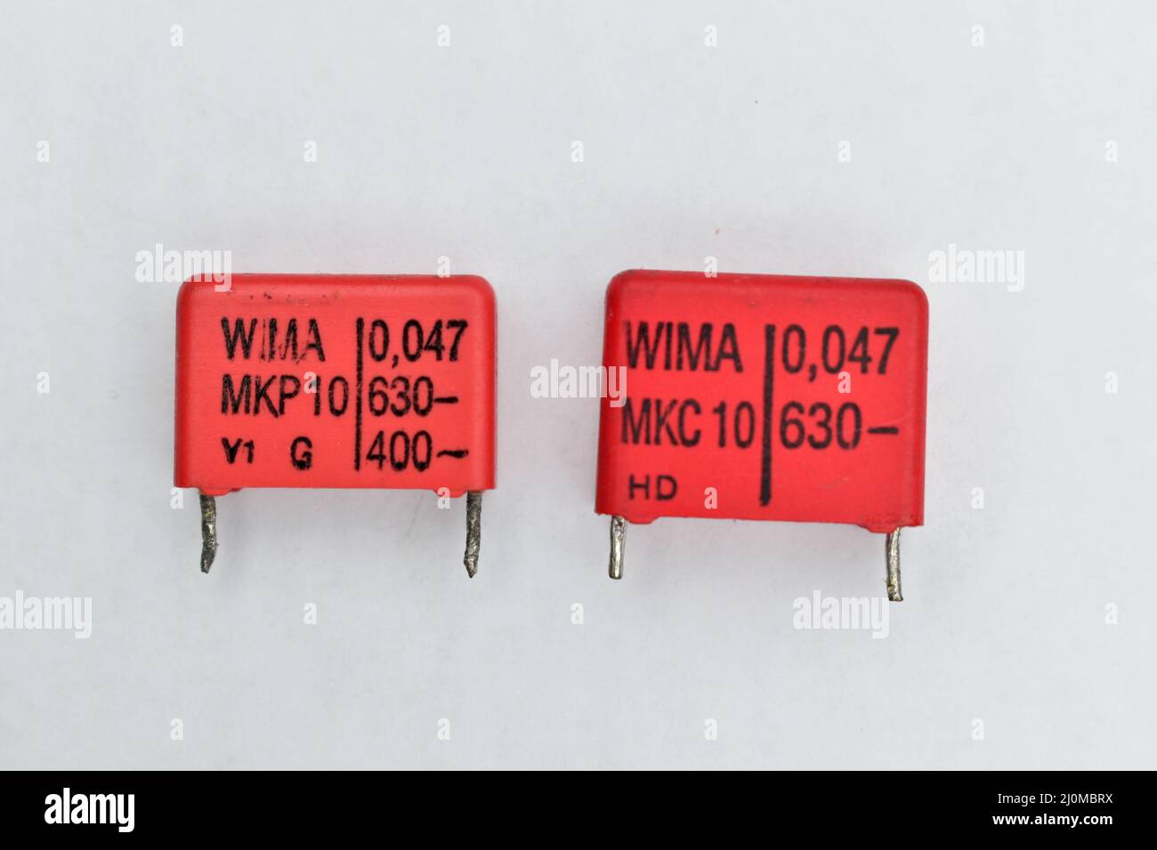 Audio grade wima capacitors Stock Photo Alamy