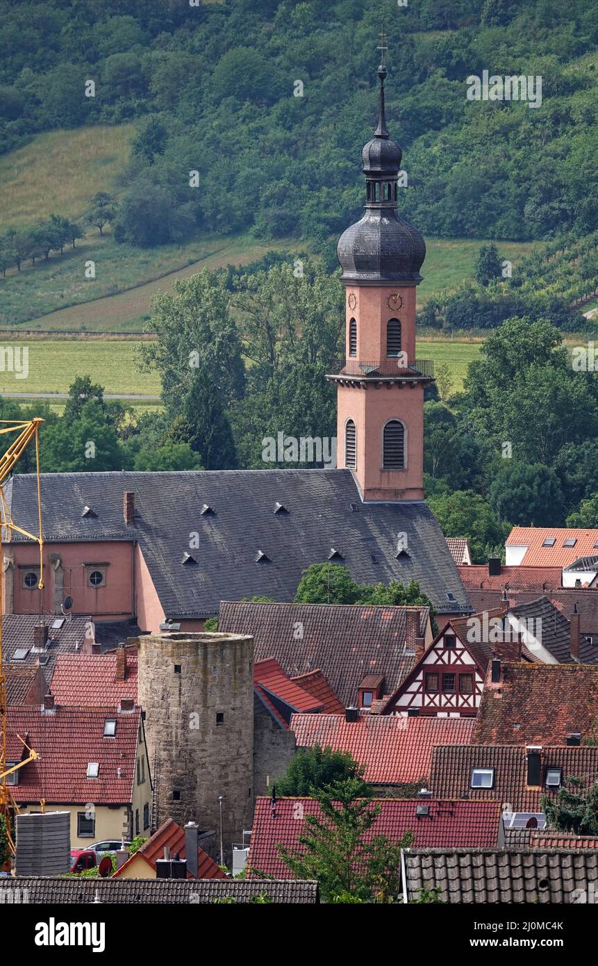 Church in Eibelstadt Stock Photo