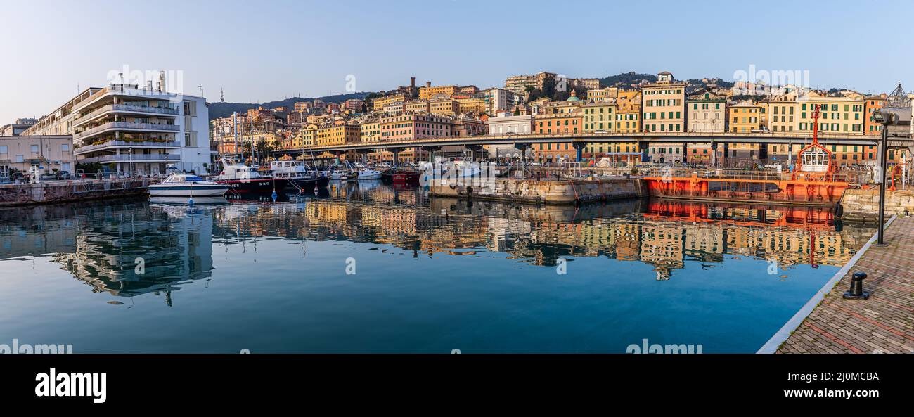 Touristic port of Genoa Stock Photo