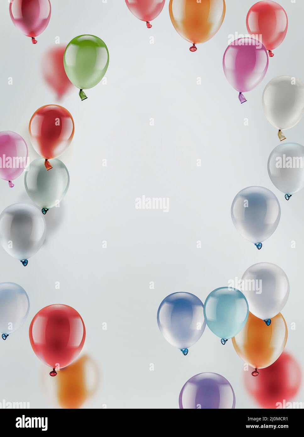 Festive Background with Balloons Stock Photo