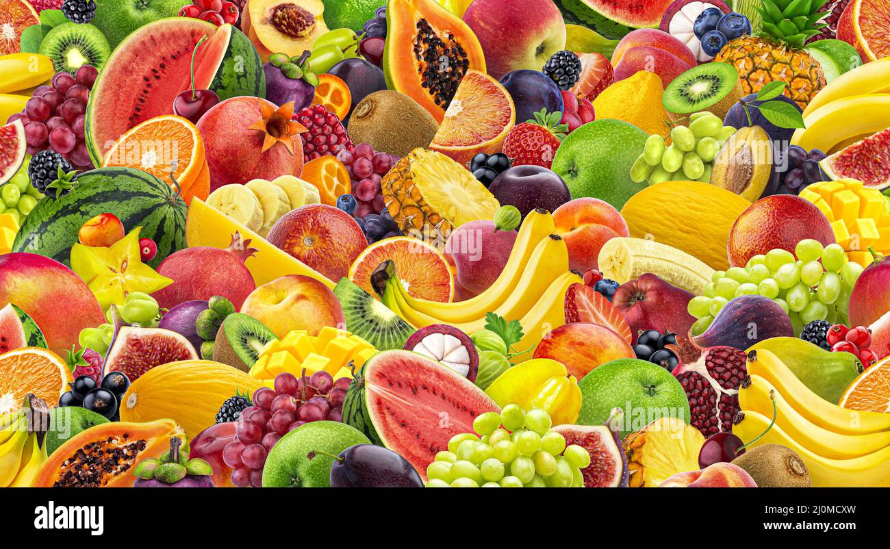 Patterns In Fruit Seamless fresh fruits pattern hi-res stock photography and images - Alamy