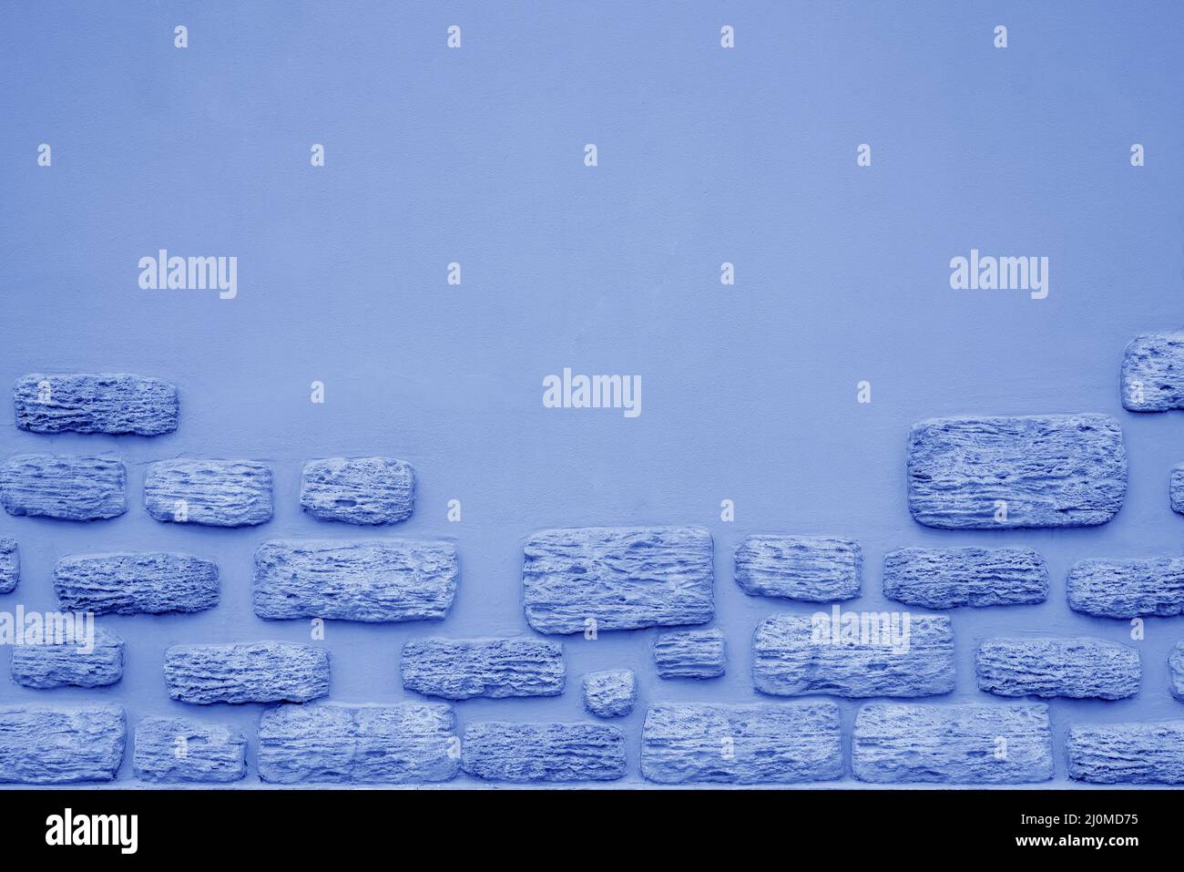 Blue stone building wall. Interior of a modern loft. Background for design Stock Photo