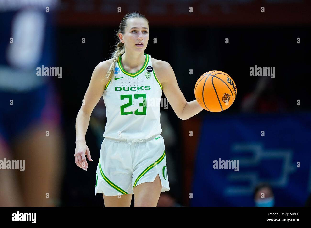 March 19 2022 Maddie Scherr 23 of the Oregon Ducks brings the