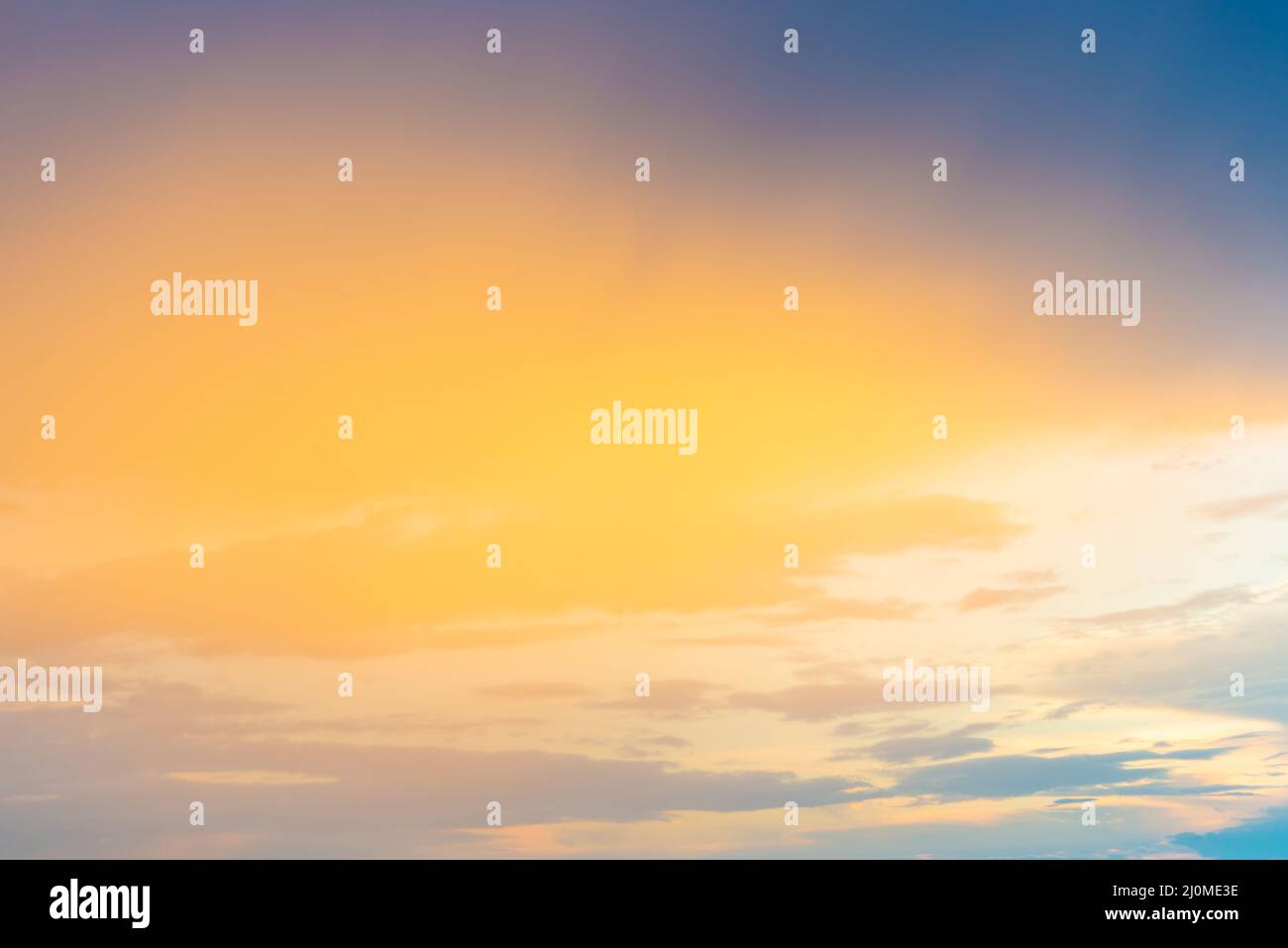 Sunset sky with dramatic clouds Stock Photo