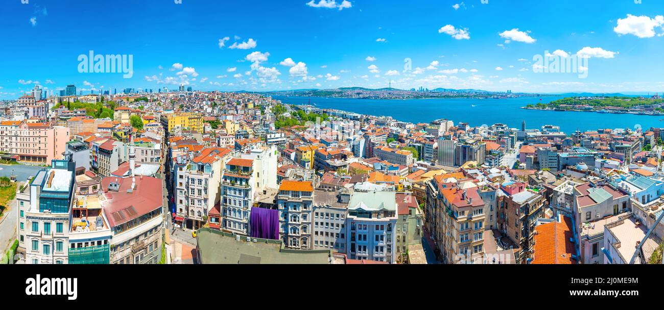 Istanbul city panorama Stock Photo