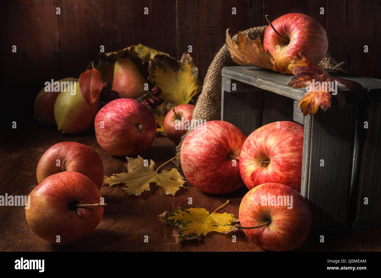 Apples in bulk Stock Photo