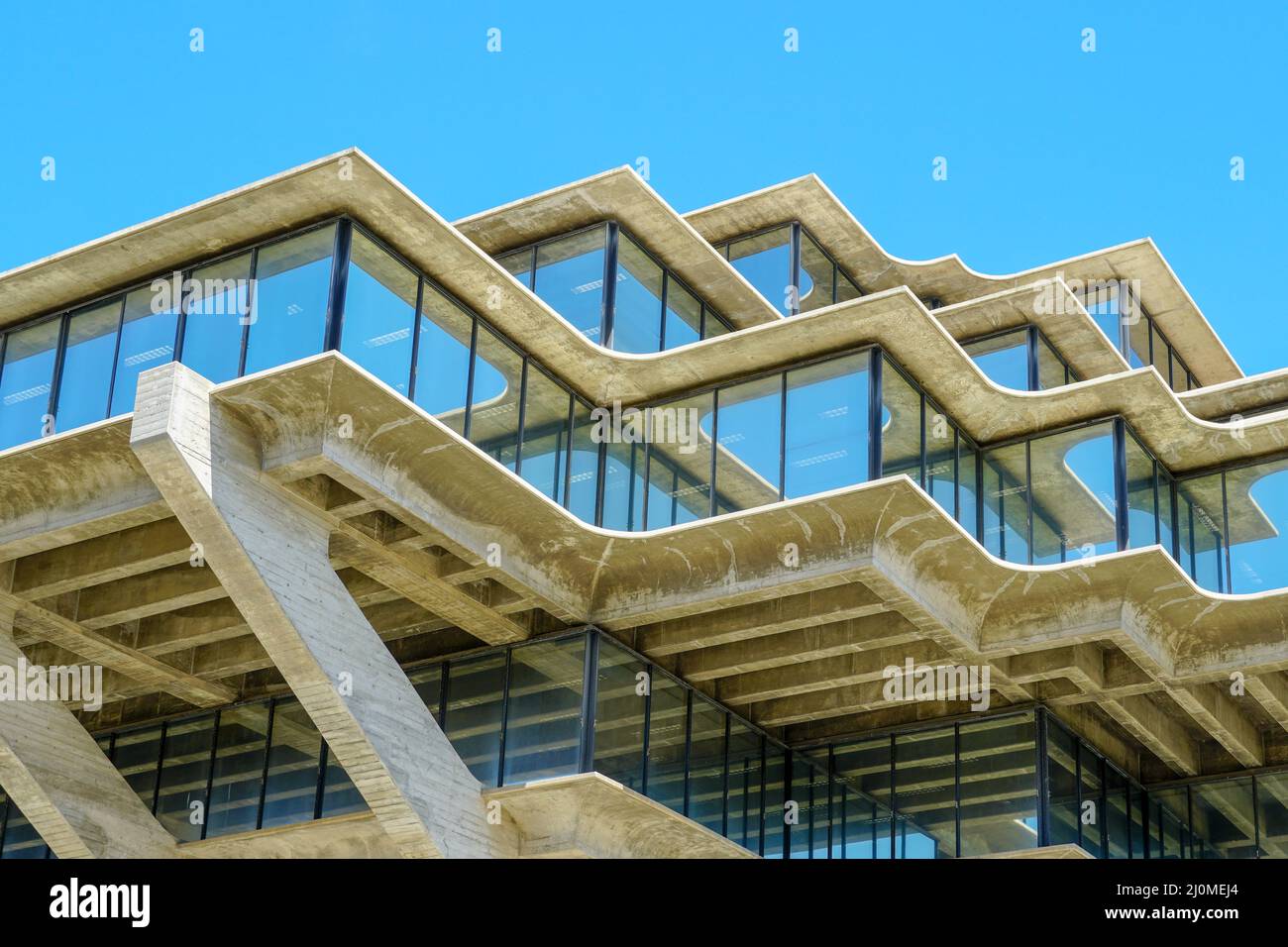 Geisel Library is the main library building of the University of California San Diego Library. Stock Photo