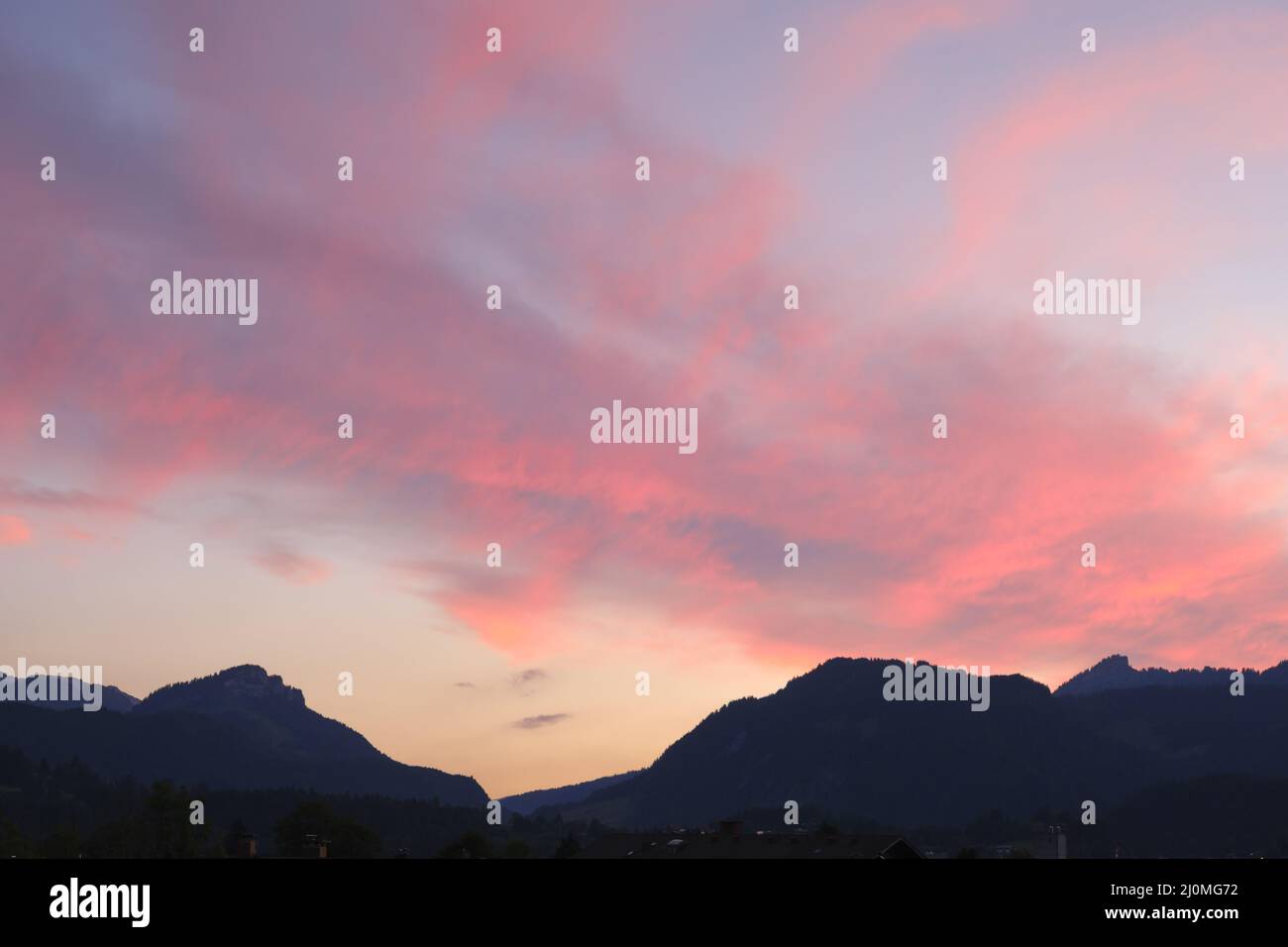 Atmosphaere at the Allgaeu Alps, Bavaria, Germany, Europe Stock Photo