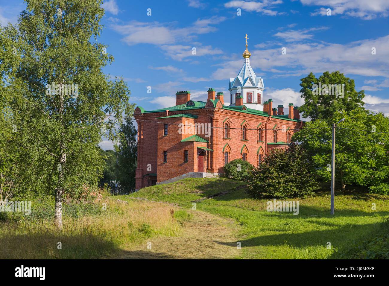 Monastery in the village of Staraya Ladoga - Leningrad region Russia Stock Photo