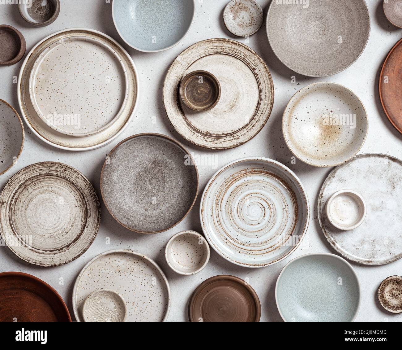 Ceramic Utensils Plates Bowls On Fair Stock Photo 551353666