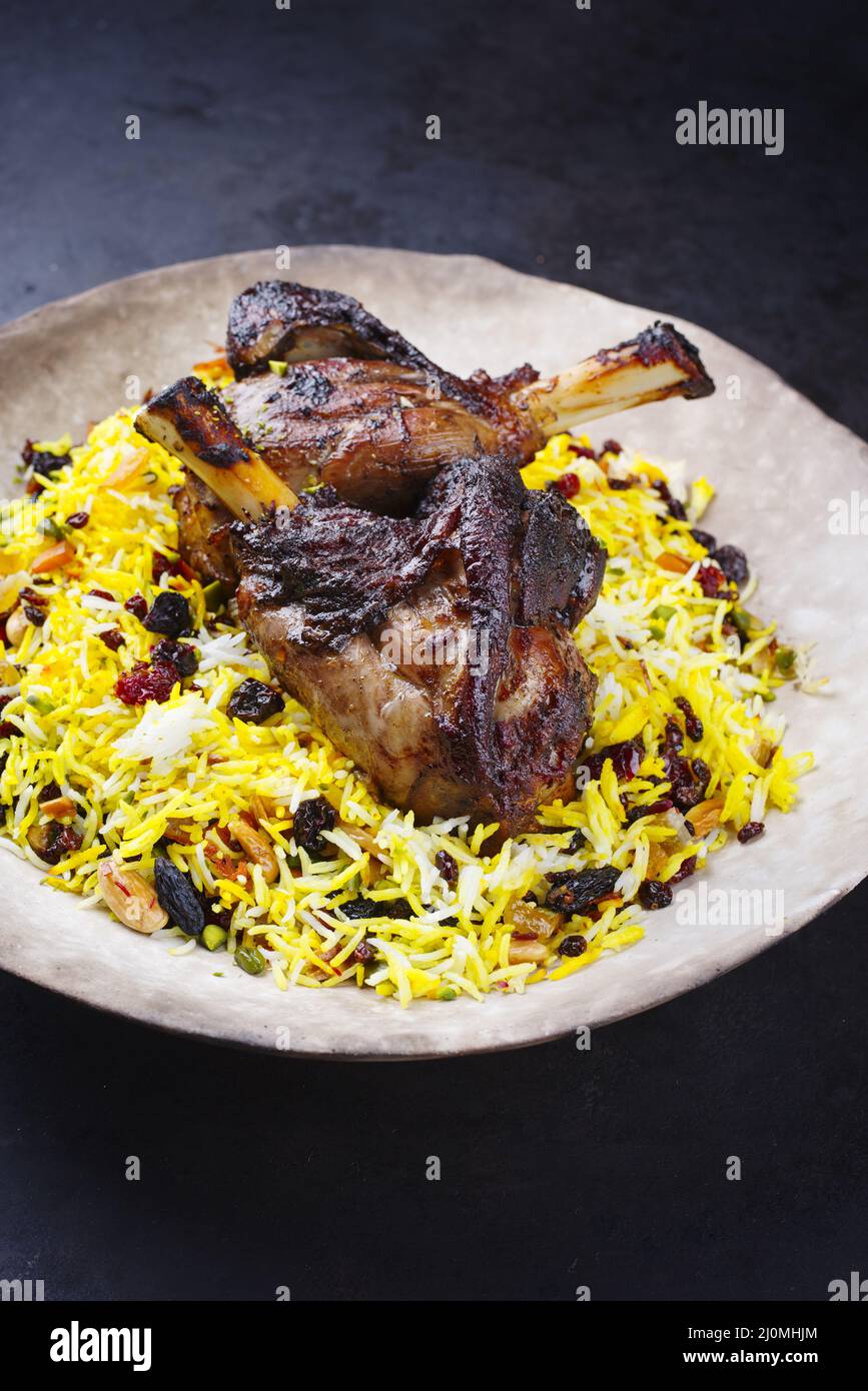 Javaher Traditional Persian tahdig jeweled javaher polow bride basmati rice ...
