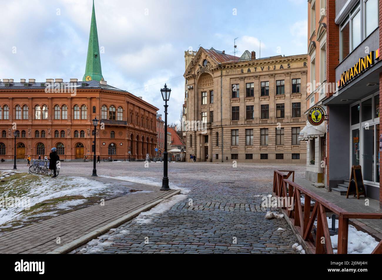 Riga Old Town. Medieval Gothic Architecture. Riga the capital of Latvia. Baltic States. Europe. Stock Photo