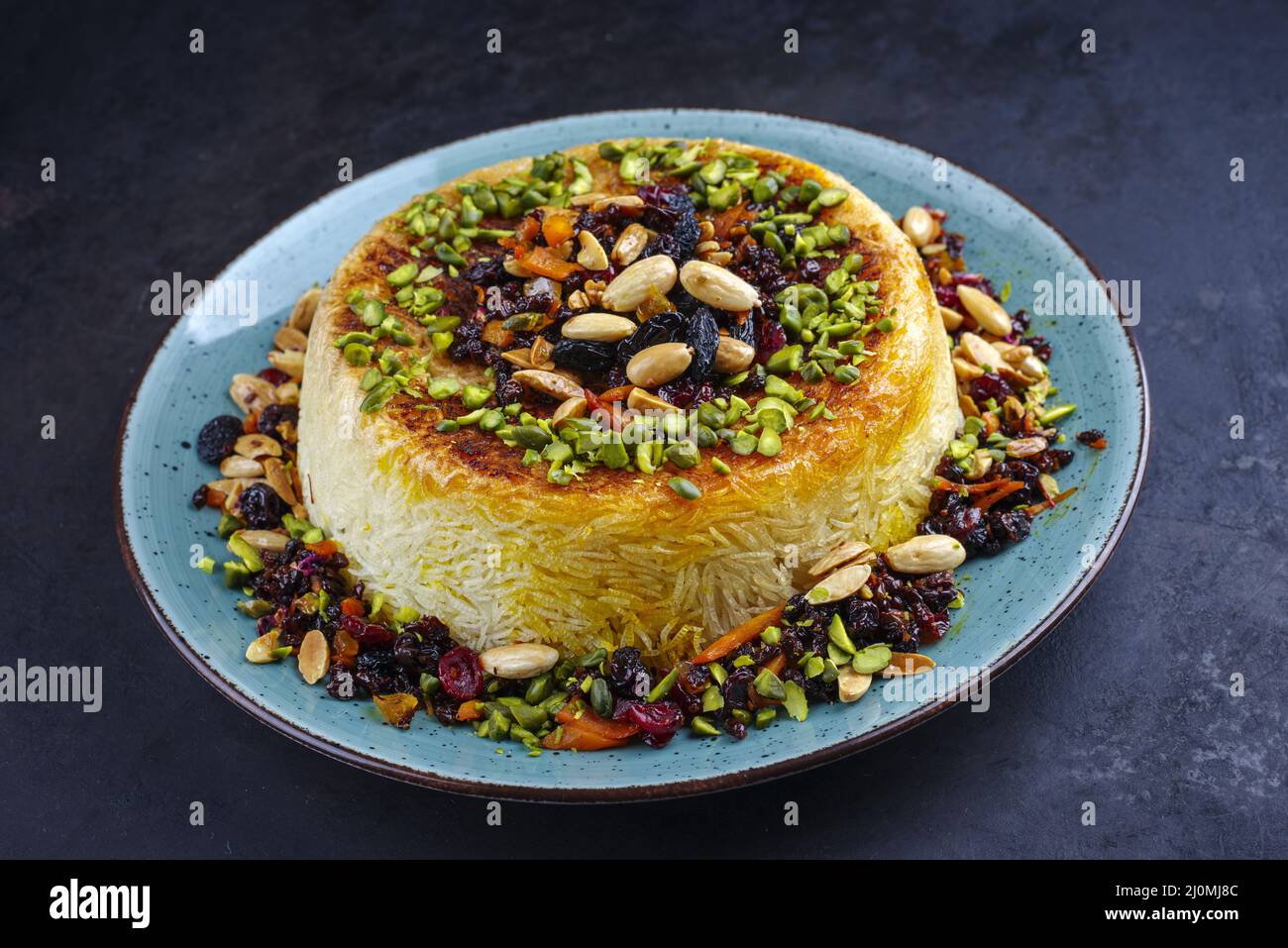 Traditional Persian Tahdig Jeweled Javaher Polow Bride Basmati Rice