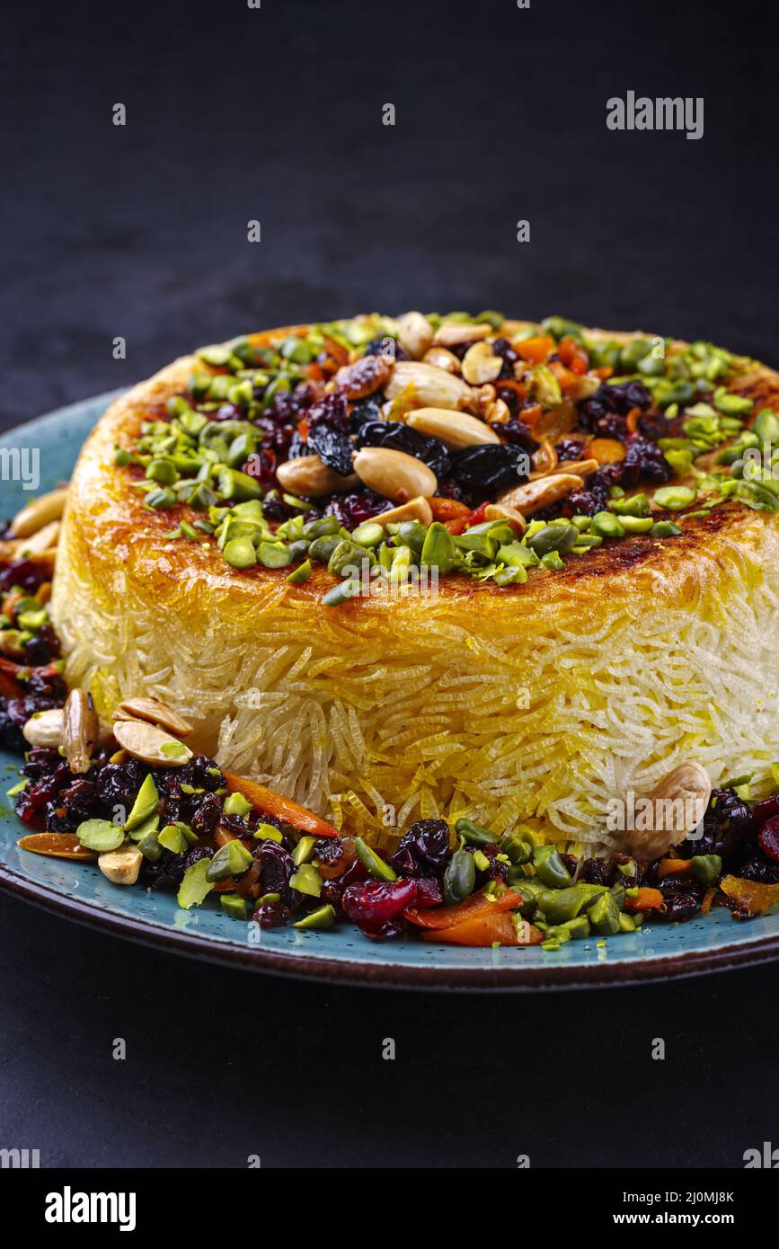 Traditional Persian tahdig jeweled javaher polow bride basmati rice