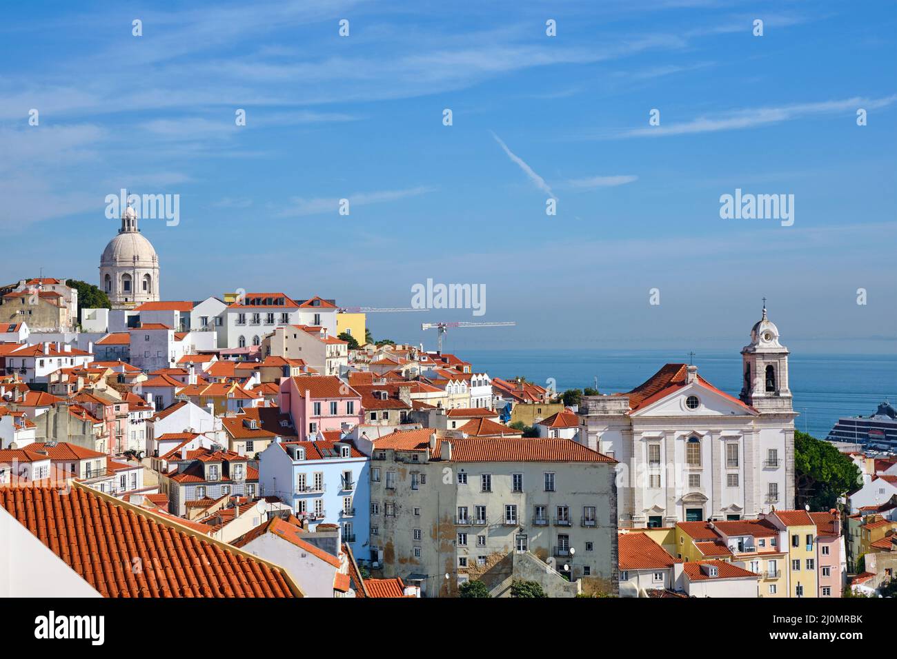 The old Alfama district in Lisbon, Portugal Stock Photo