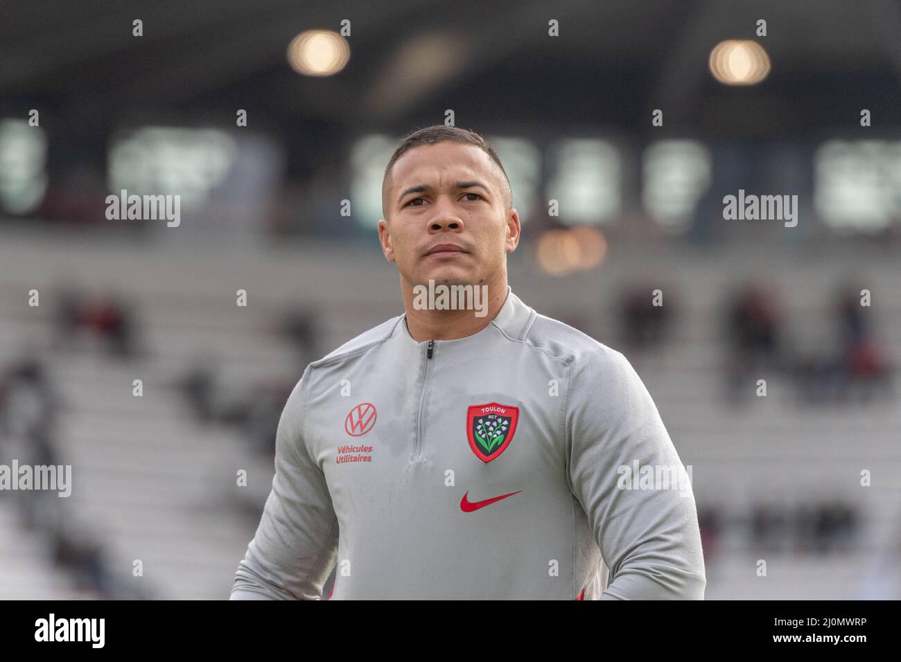 Cheslin Kolbe RCT during the Top 14 game against La Rochelle in Felix Mayol Stadium in Toulon on March 19 2022. Photo by Florian Escoffier ABACAPRESS.COM Stock Photo Alamy