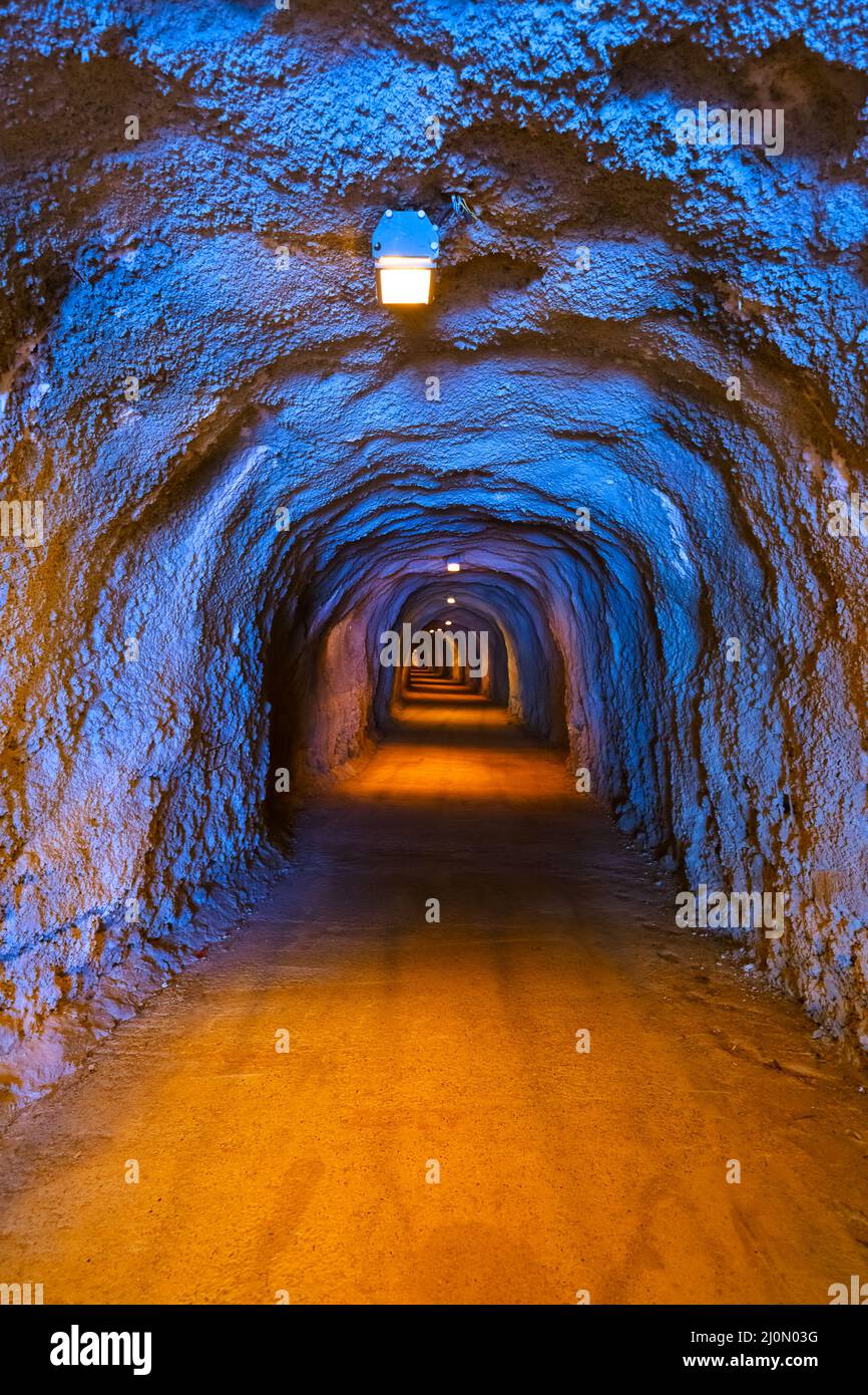 Tunnel in Resort Rafailovici - Montenegro Stock Photo
