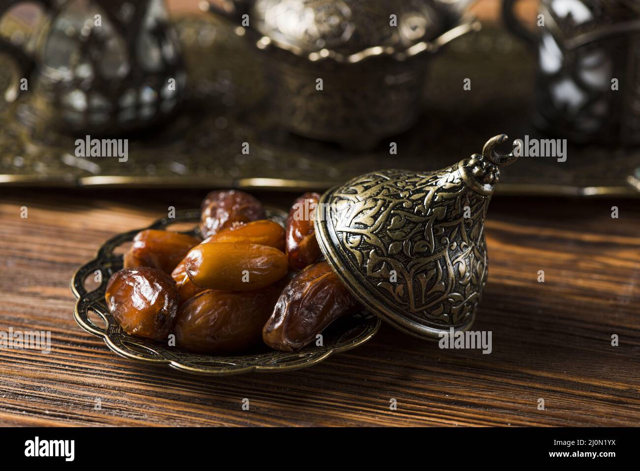 Arabic food composition ramadan with dates Stock Photo Alamy