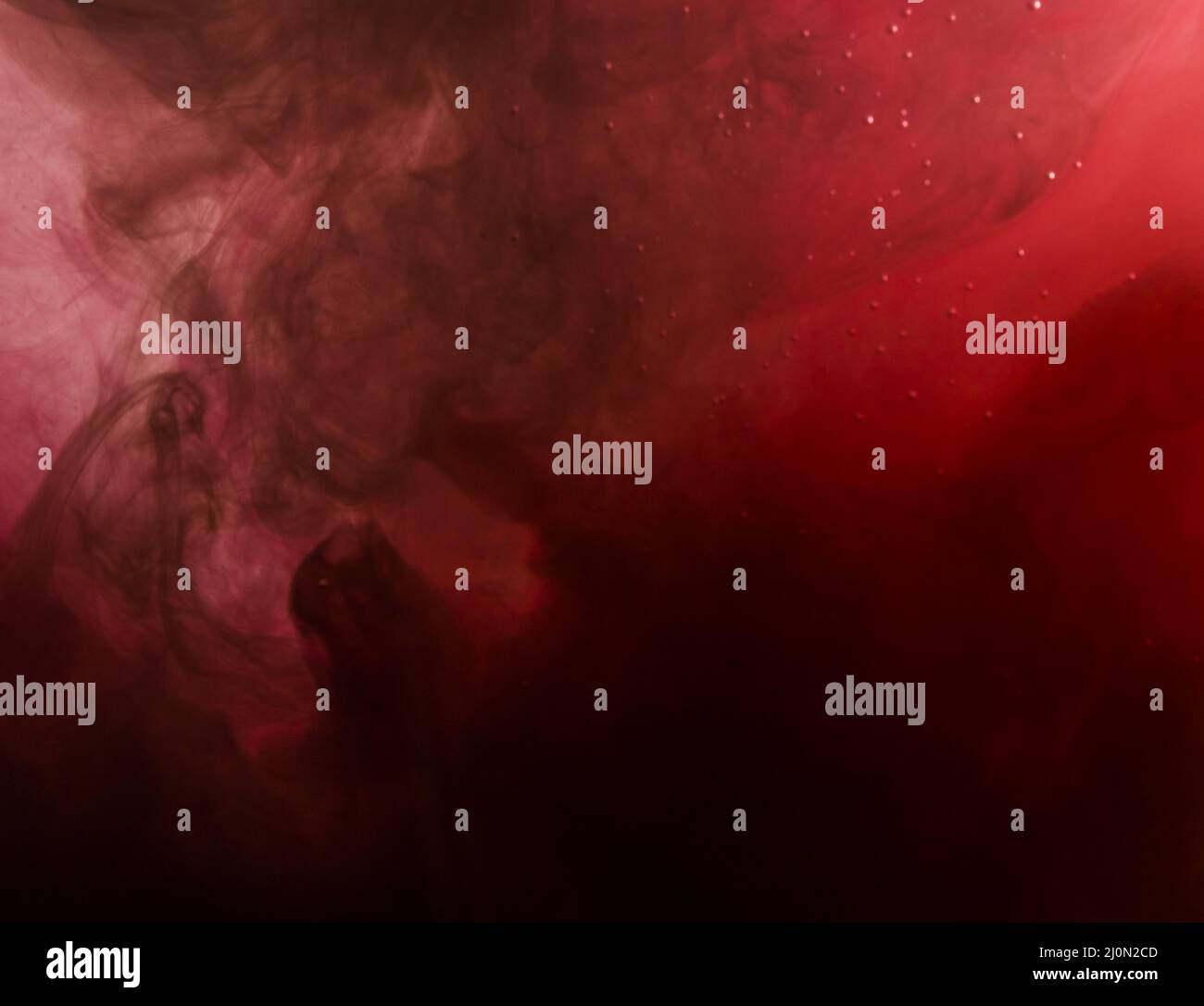 Dense red cloud smoke water Stock Photo