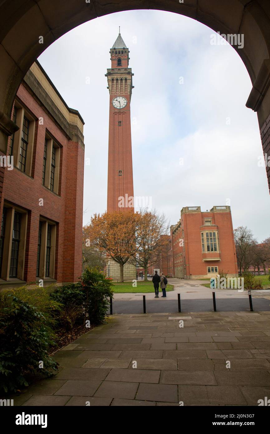 Joseph Chamberlain Memorial Clock Tower in Birmingham Stock Photo