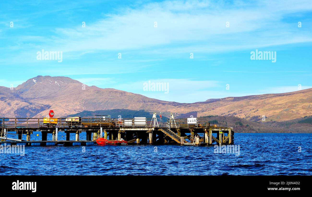 View of Luss Stock Photo