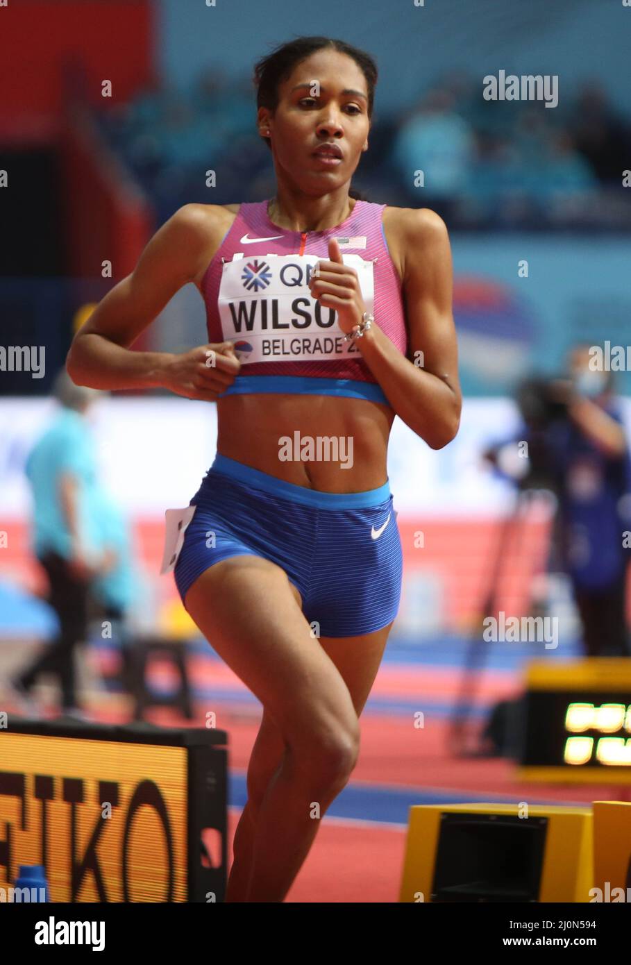 Ajee WILSON of USA, Heats 800 M Women during the World Athletics Indoor ...