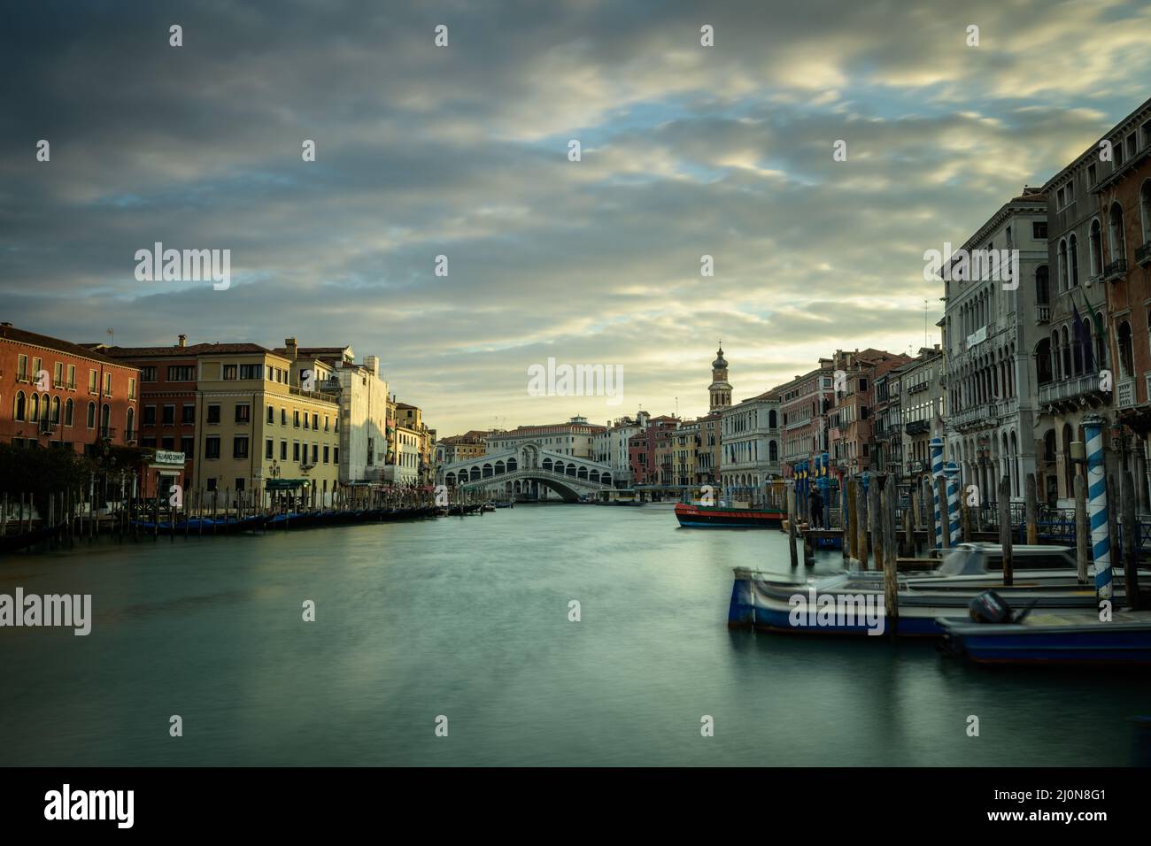 View of Ponte di Rialto, Venice, Italy Stock Photo