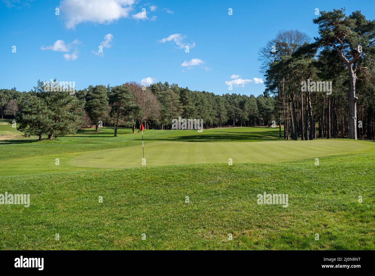 Wentworth Golf Club, view of the exclusive golf course in Surrey