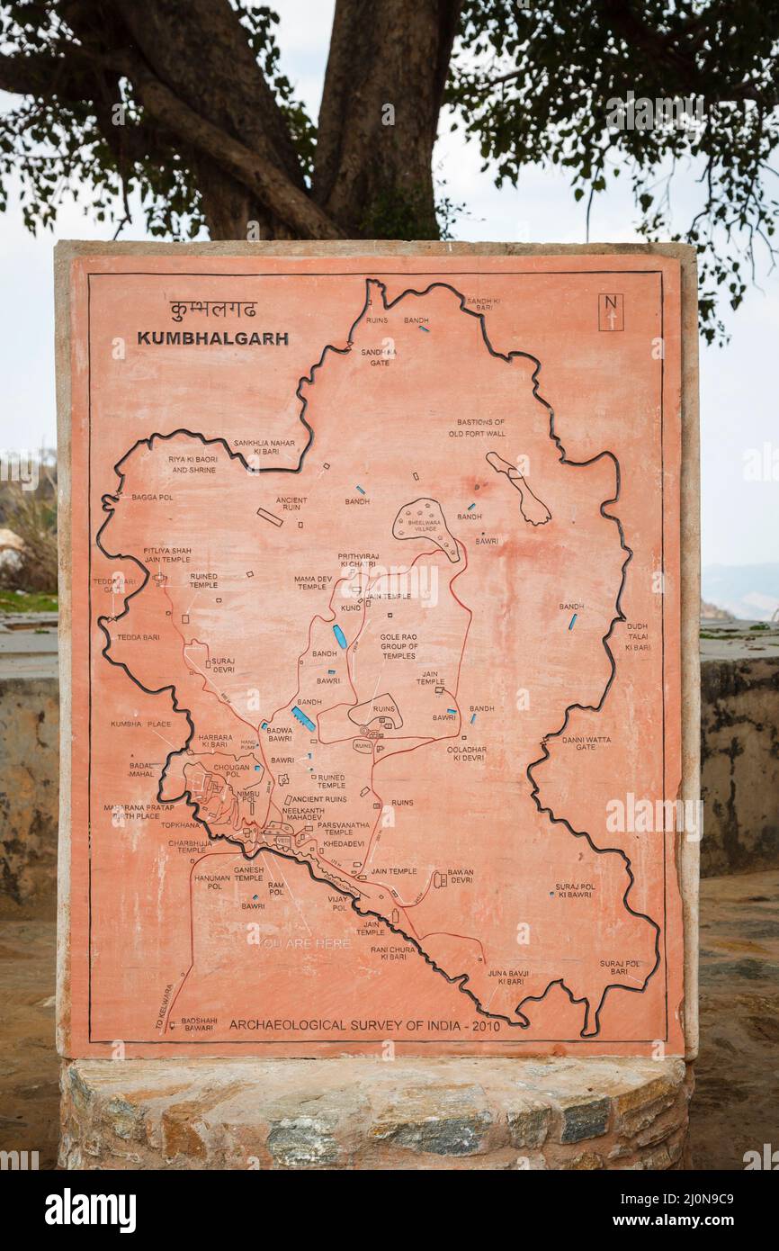 Map of Kumbhalgarh (