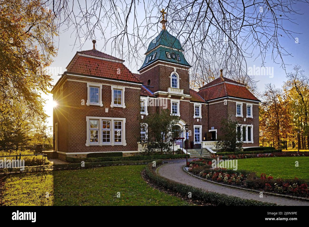 Sielhof, former manor house, Neuharlingersiel, East Frisia, Lower Saxony, Germany, Europe Stock Photo