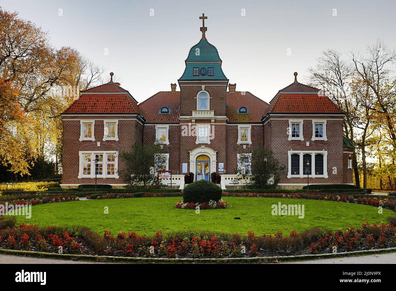 Sielhof, former manor house, Neuharlingersiel, East Frisia, Lower Saxony, Germany, Europe Stock Photo