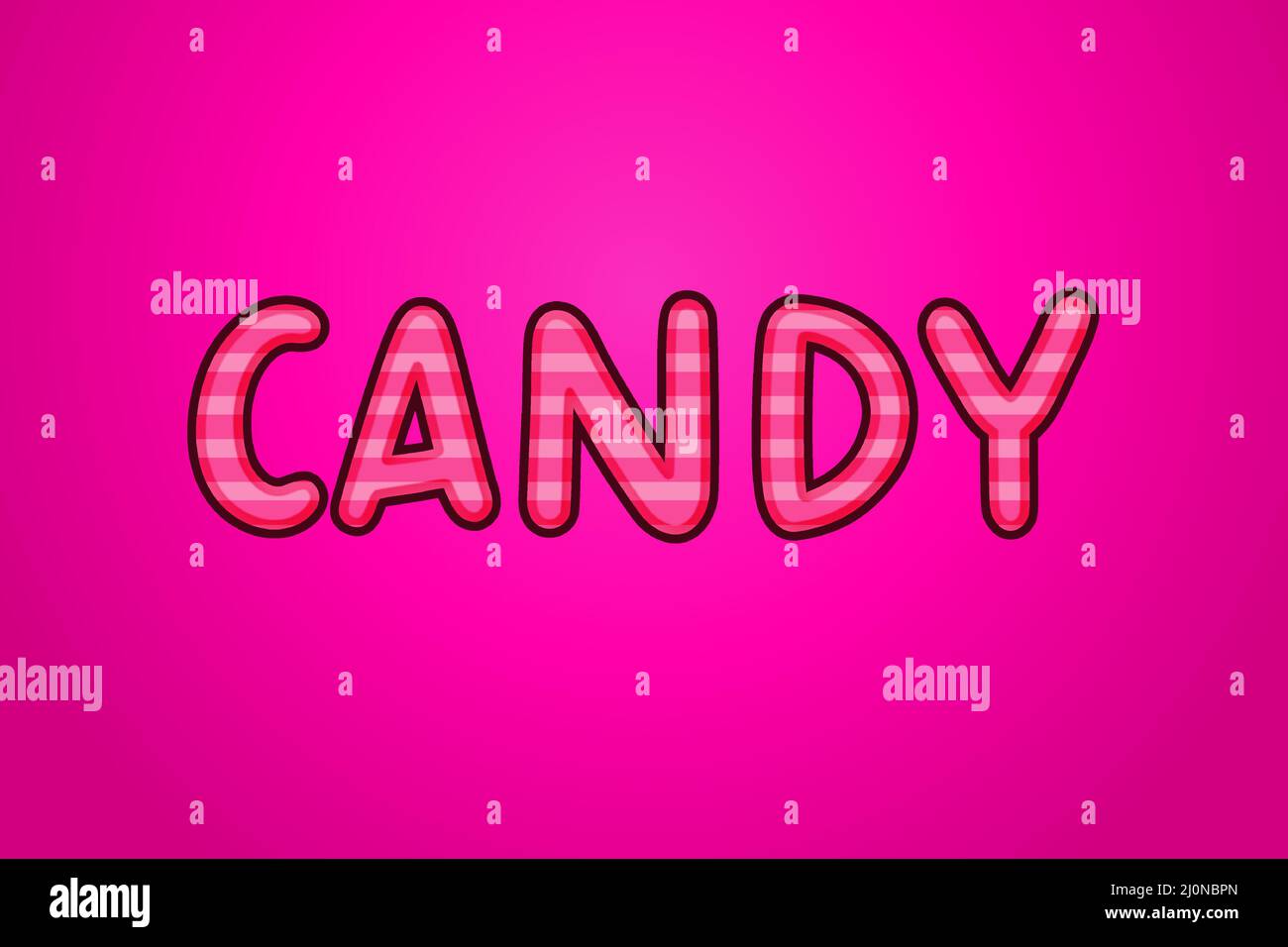 Editable text effects Candy , words and font can be changed Stock ...
