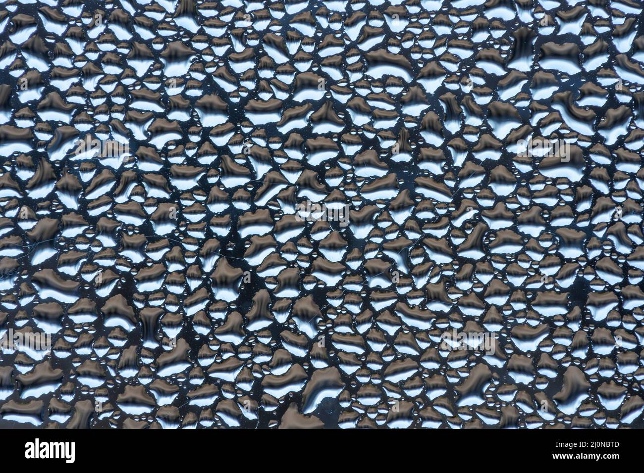 Macro close up of water droplets created by evaporation Stock Photo - Alamy