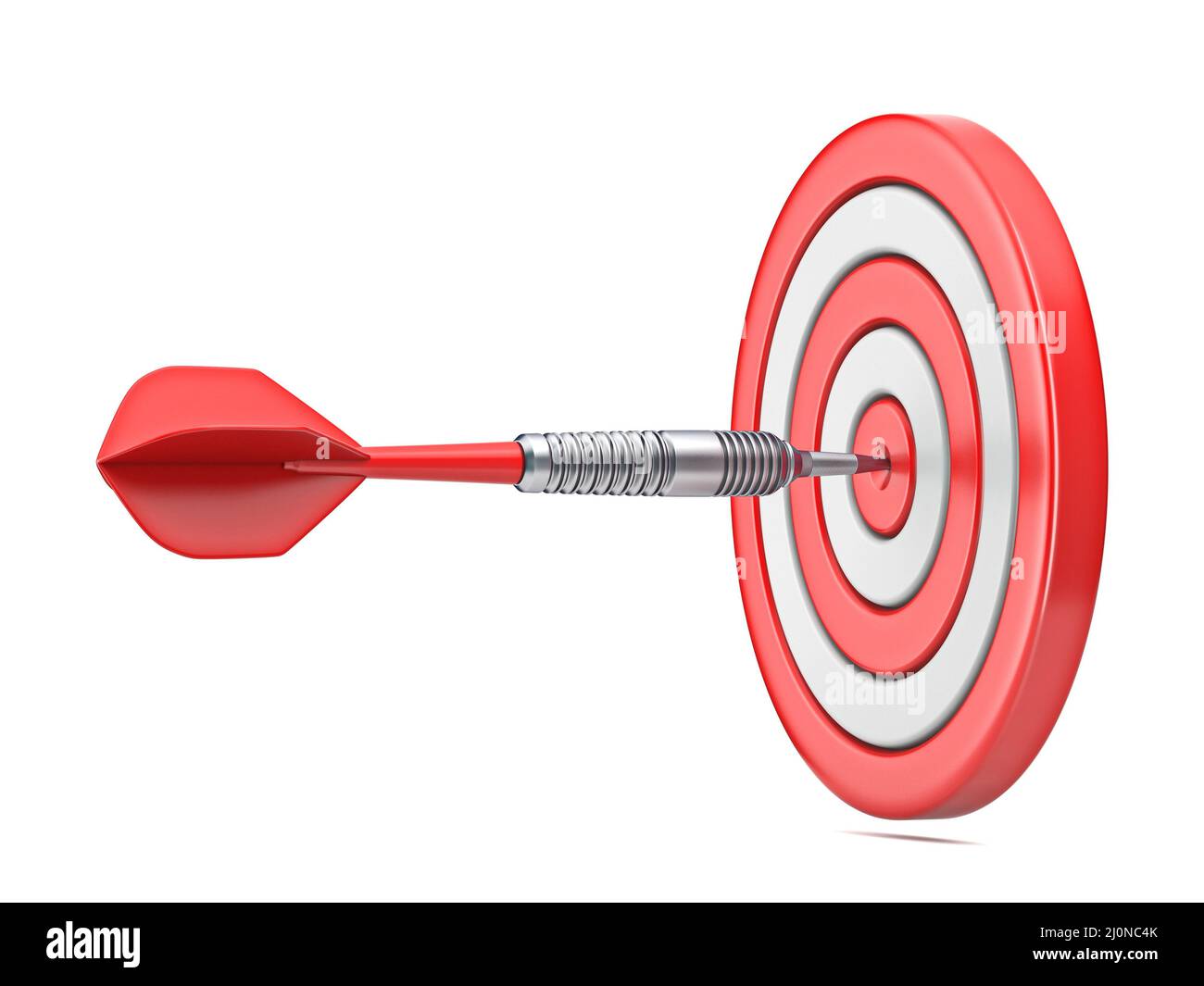 Red dart hitting bullseye hi-res stock photography and images - Alamy