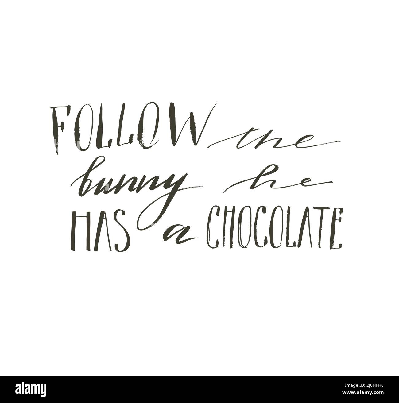 Follow the rabbit sign Stock Vector Images - Alamy