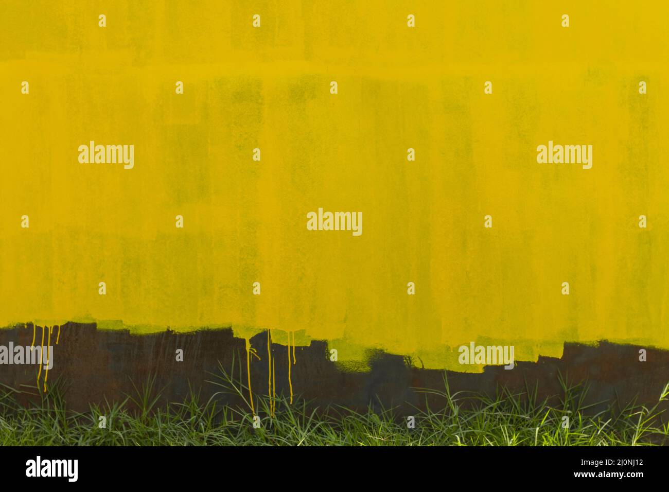 Rusty metallic wall background yellow old paint . High quality and resolution beautiful photo concept Stock Photo